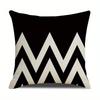 Home Decor Abstract Black & White Pattern Pillow Covers Pattern Cushion Cover Suitable For Sofa Bedroom Car Pillow Cover