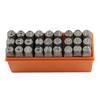 27-Piece Steel Letter and Number Punch Set for Leathercraft