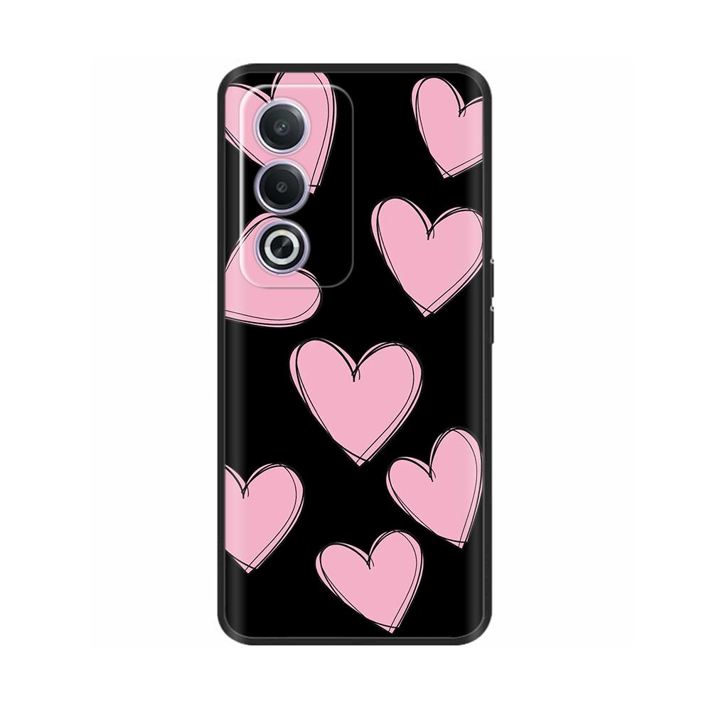 Phone Case for OPPO K12X 5G 6.67" CPH2667 Protection Luxury  Soft Black Silicone Shockproof Shell Painted Back Cover Funda Coque