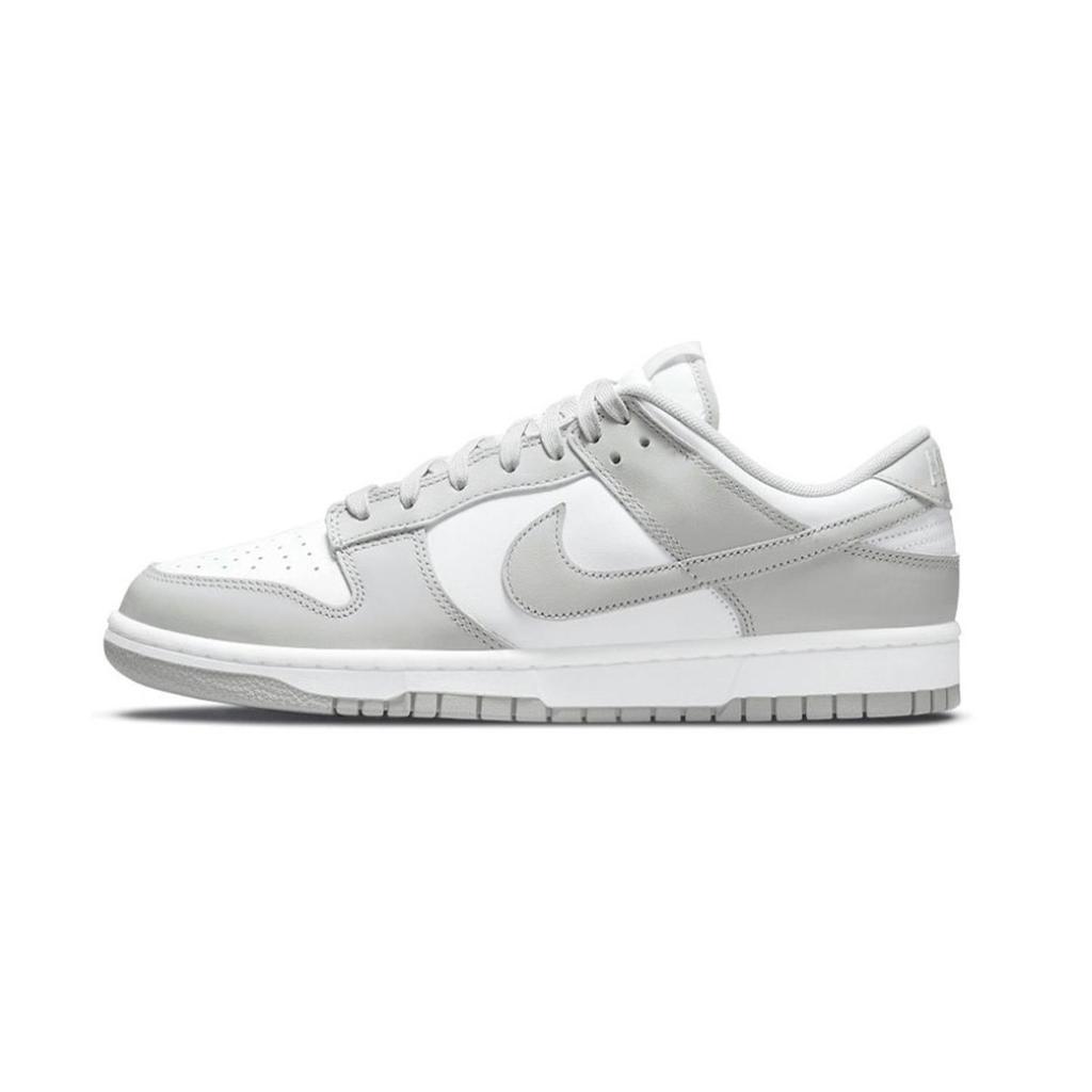 Nike Dunk Cuir de Vache Antidérapant Amorti Résistant à l'Abrasion Léger Tige Basse Chaussures de Skateboard Homme Blanc DD1391-103(Équipe298-)