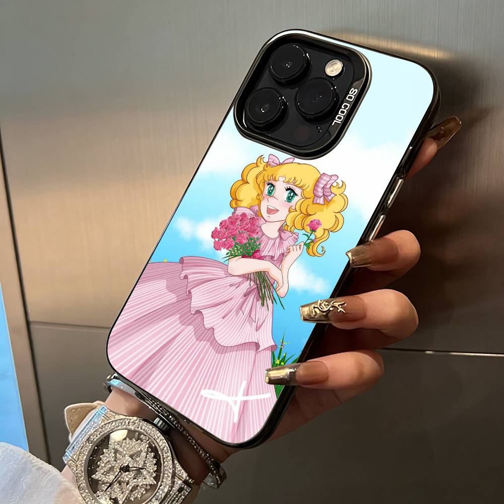 

Classic Cartoon-Sweet C-andy C-andy Phone Case For iPhone 17,16,15,14,13,12,11 Plus Pro Max Colored Silver Phone Case iPhone16Plus