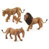 Animal Paradise Forest Animal Cognitive Figure Model Simulation Toy, Lion Family Of Three Optional