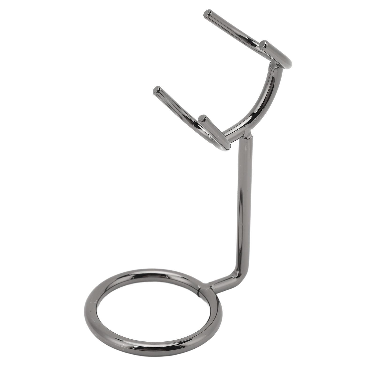 

Подставка для помазка для бритья из нержавеющей стали, устойчивая к ржавчине, металлическая подставка для триммера для бороды, подходит для большинства помазков и