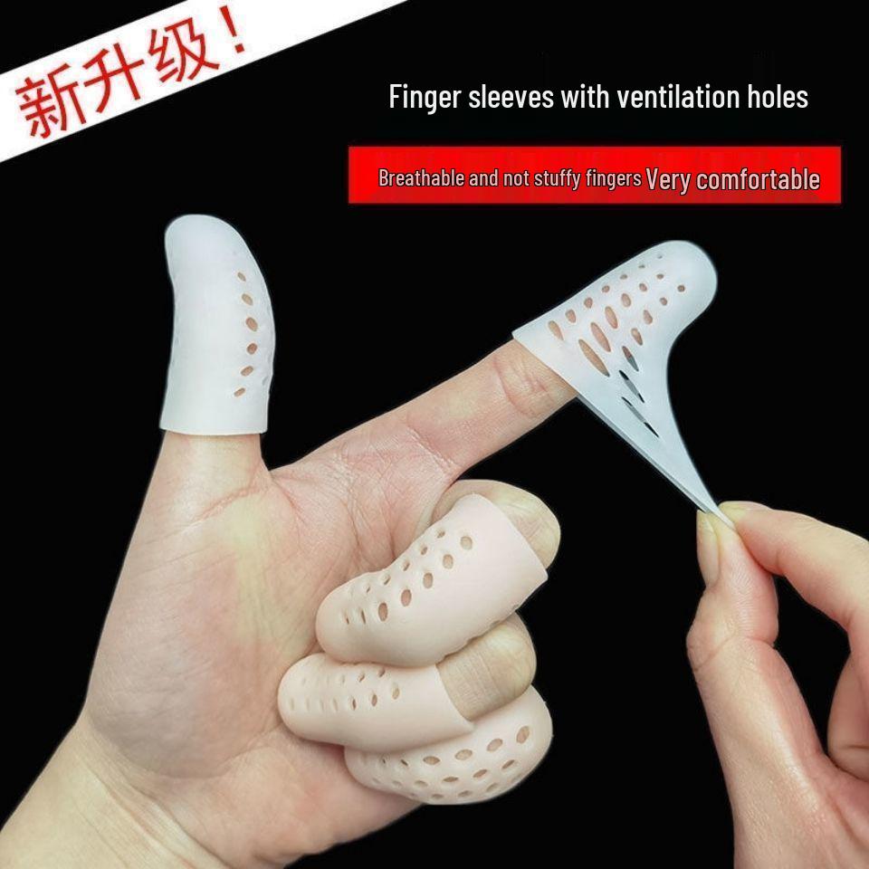 Atmungsaktiver Silikon-Daumen- & Fingerschutz - Rutschfest, Schmerzlinderung, Langlebige Hülle zum Schutz bei Verletzungen & Arbeit