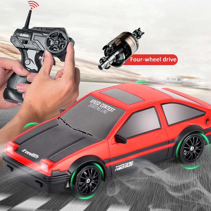Electric Rc Car Toys High Speed Remote Control Racing Drift 4Wd 30 Km/H Scale Model Vehicle 1:24  Adults Boys Kid Toy Gift Ae86