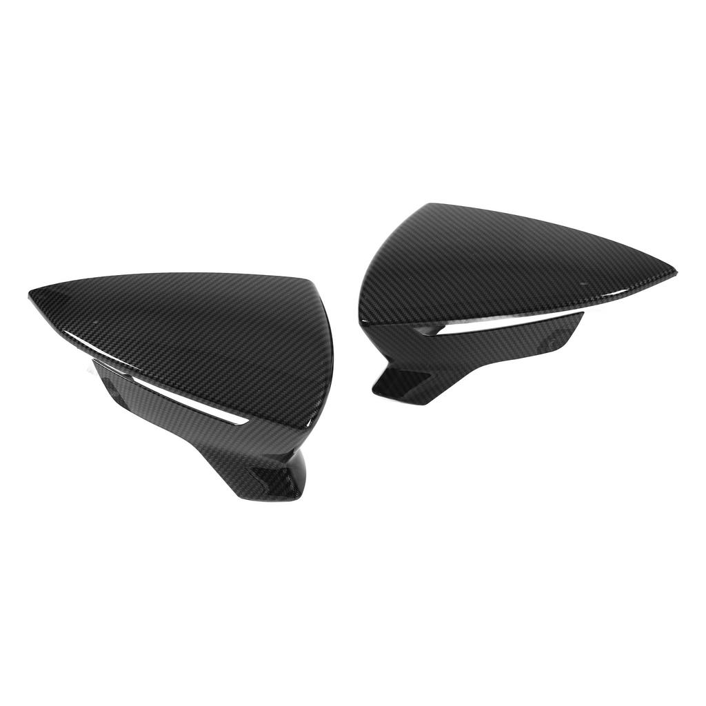 Pair Rear View Mirror Protective Covers Left Right Replacement for SEAT Leon Mk3 5F ST FR Cupra 2013‑2019Carbon Fiber Style