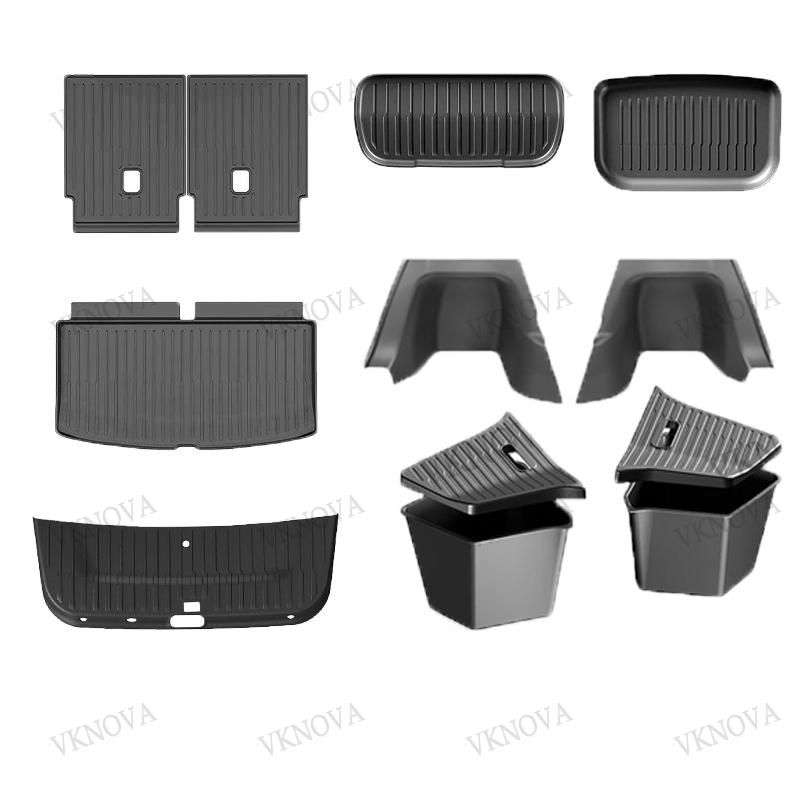 For Tesla Model Y L 2026 Rear Seat Backrest Protective Pad Trunk Mat Anti-Kick Pad Car Interior Accessories Model YL Cargo Liner