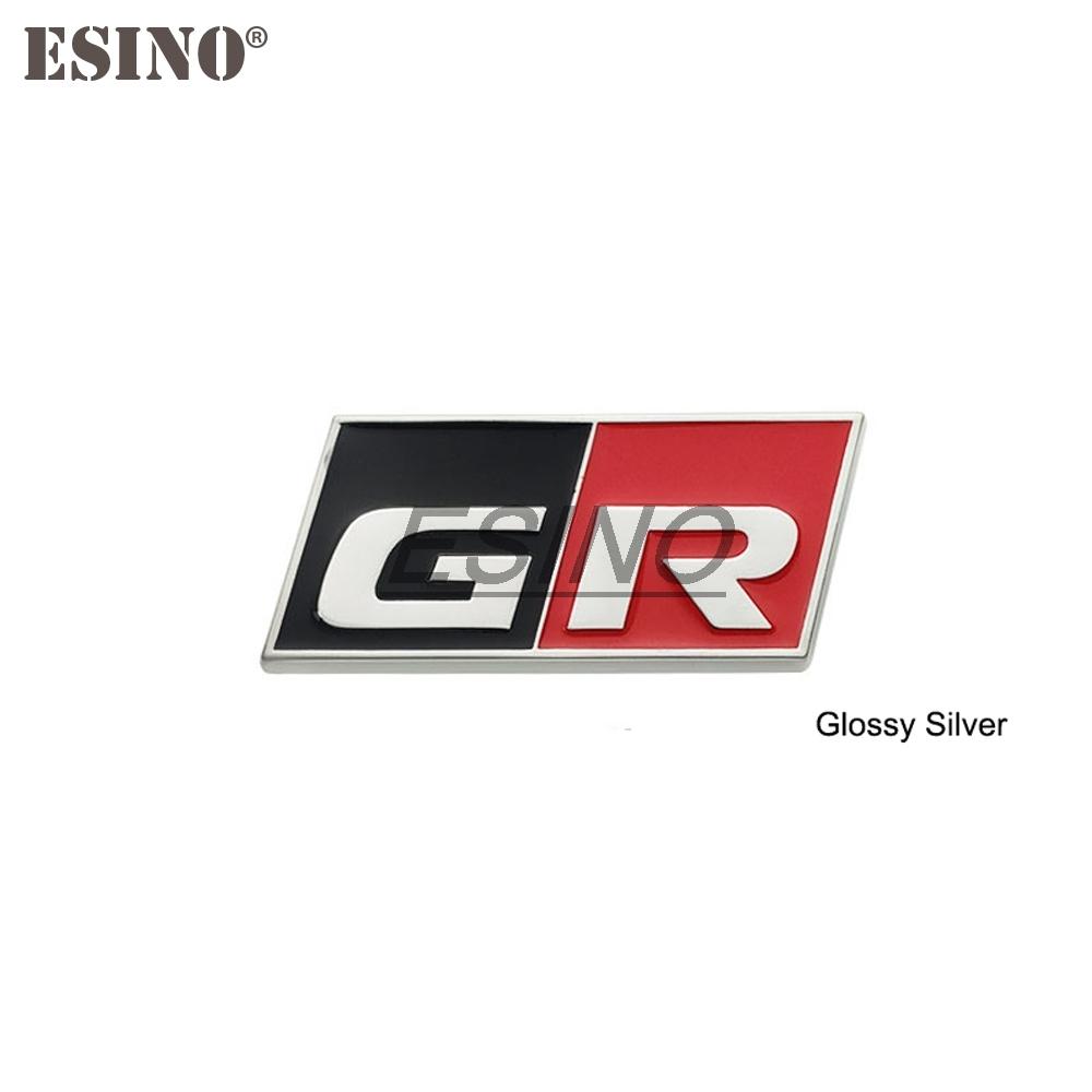 

Car Styling Gazoo Racing GR GR MN 3D Car Front Grill Zinc Alloy Badge Adhensive Metal Emblem Decal for Toyota Supra AE86 GT86