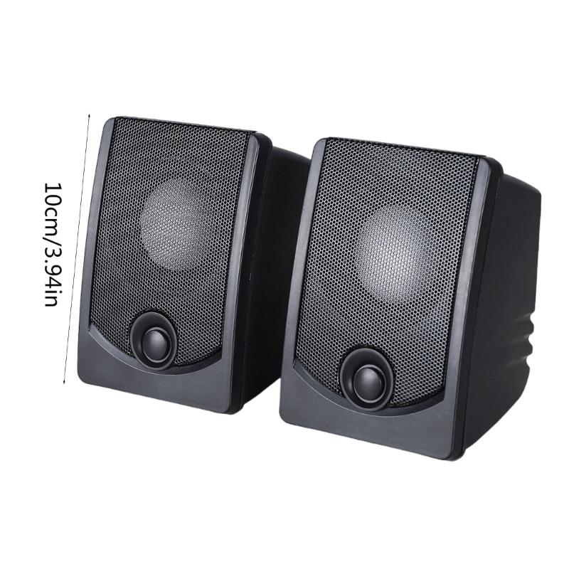 USB Desktop Speaker Computer Speaker Clear Sound, User Friendly Operation & Strong Vibration Subwoofer for Clear Output