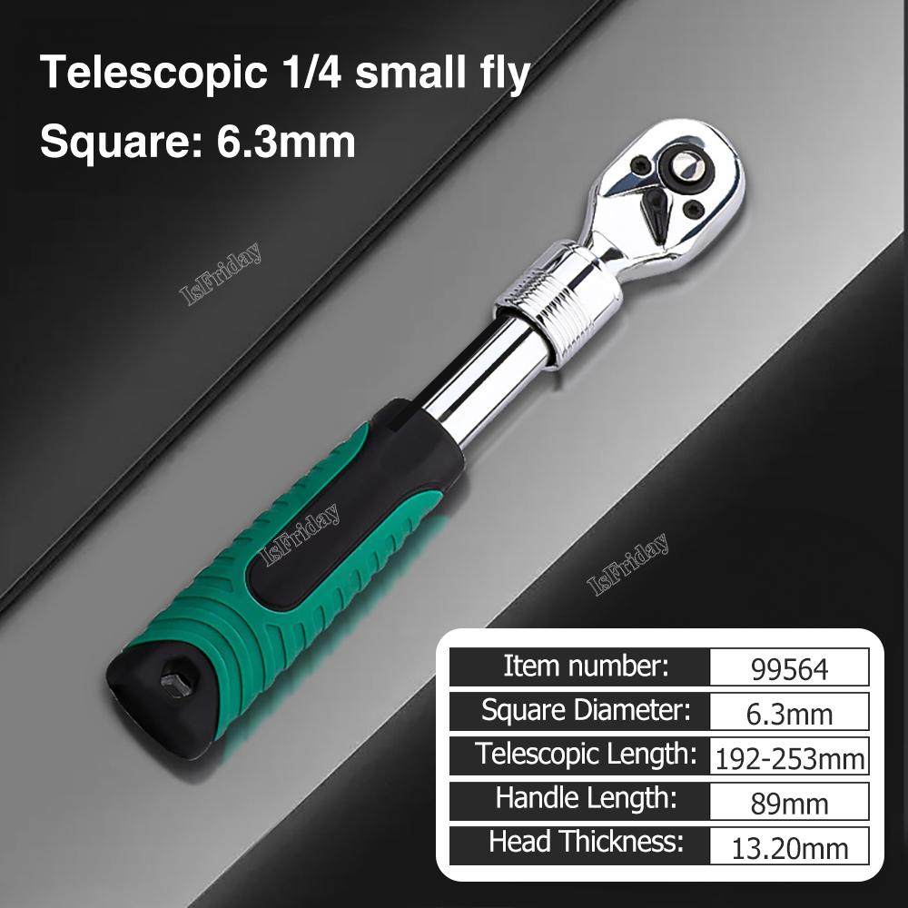 

72-зубчатый телескопический торцевой ключ с храповым механизмом для ремонта автомобиля, набор с регулируемой головкой и храповым механизмом, быстросъемный ручной инструмент