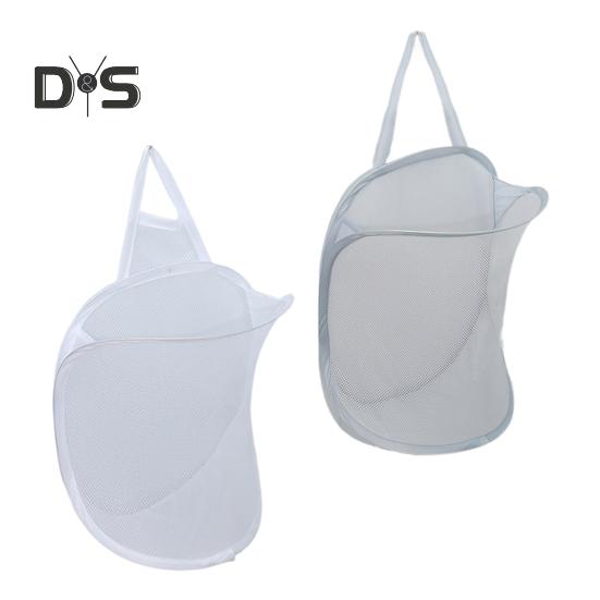 Wäschesack zum Aufhängen, große Kapazität, faltbares Design, atmungsaktives Netzgewebe, Mehrzweck-Wäschesack zur Kleideraufbewahrung