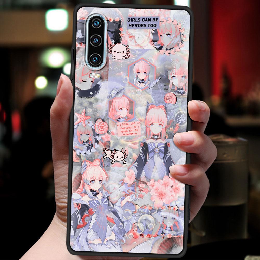 Genshin Impact Phone Case For Huawei P30 Lite P50 Pro P20 P40 Lite E P Smart Z 2021 Y6 Y7 Y9 2019 Y6p Y9s Y7a Silicone Cover