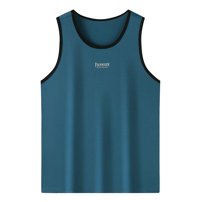 

Американская летняя спортивная быстросохнущая майка из ледяного шелка WN 8100 denim blue 7XL [125.00 kg-135.00 kg]]