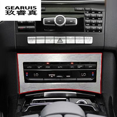 למרצדס בנץ E class W212 עיטור פנים מיזוג אוויר קישוט לוח כפתור שליטה CD כיסוי סגנון רכב