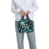 Custom H-HKSES CLK Insulated Lunch Tote Bag for Women Portable Thermal Cooler Food Lunch Box Kids School Children