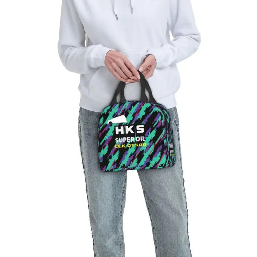 Custom H-HKSES CLK Insulated Lunch Tote Bag for Women Portable Thermal Cooler Food Lunch Box Kids School Children