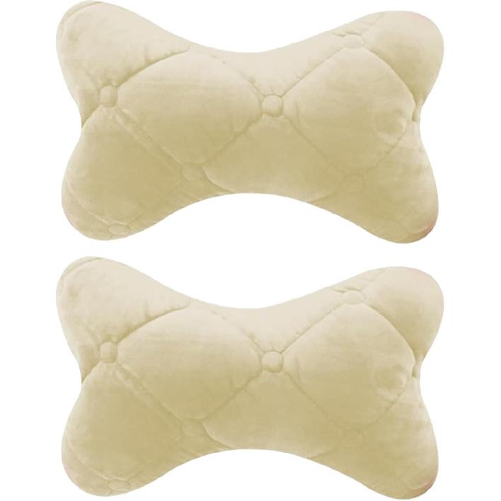 Car Headrest Pillow, 2PCS Soft Comfortable Vehicle Neck Pillow Cushion, Head Rest Pad Accessories For Driving Fatigue Relief, Universal Car Interior