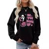 Autumn Winter Thin Velvet 2D Sweatshirt Women's Digital Printed Pullovers Female Element Hoodies
