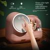 Creative LED Cosmetic Storage Box: Influencer Desktop Organizer with Large Capacity & Dustproof Skincare Holder