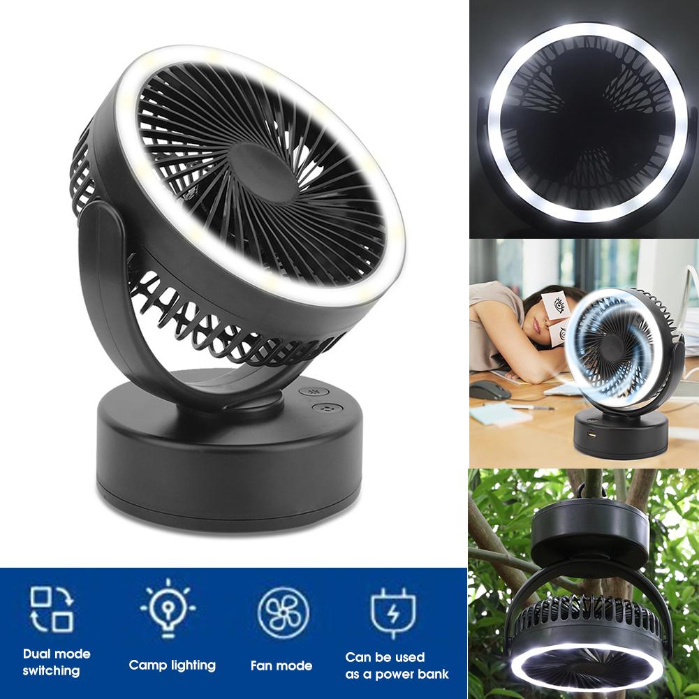 3 In 1 USB Charging Multifunctional Camping Fan Lamp Power Bank Portable Fan Light