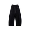 Women Autumn Winter Loose Sports Pants Elastic Waist Casual Trousers Solid Color Joggers Warm Daily Streetwear Pants