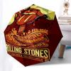1pc The Rolling Stones Automatic Open, Windproof, Compact Travel Umbrella, Gift for Birthday, Christmas, Business 93077