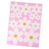 6Sheets/72Pcs/Set PVC Daisy Window Stickers Double Sided Waterproof Flower Wall Stickers Spring Style White Glass Stickers