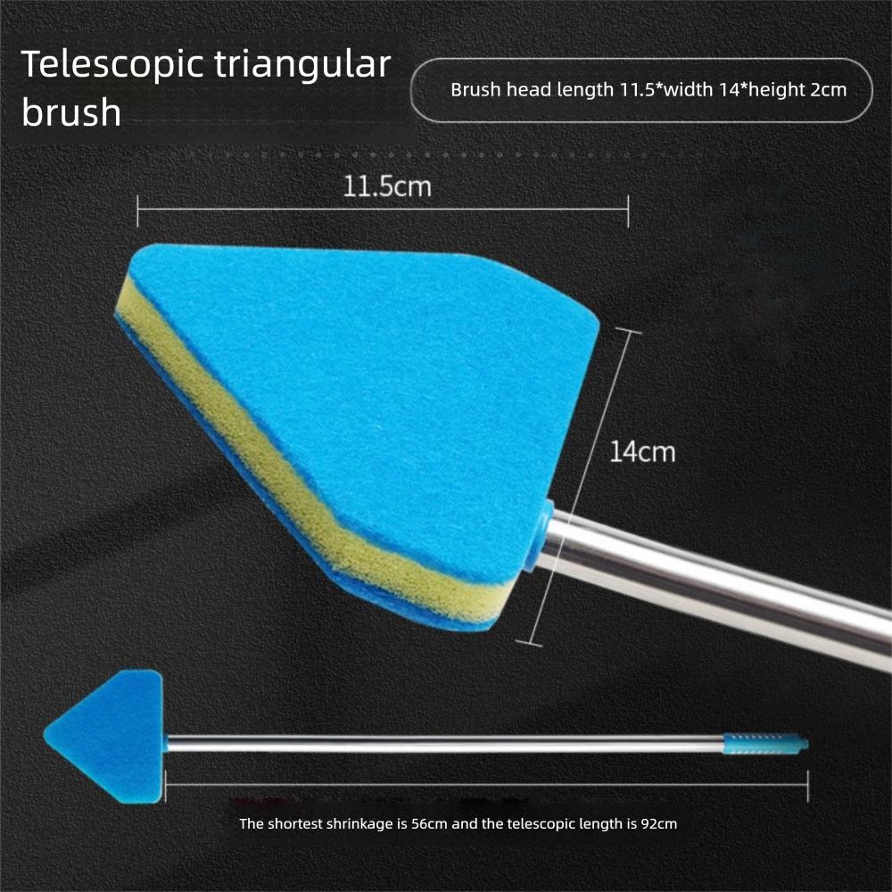 Gifts Long-handled Fish Tank Brush Double-Sided Adjustable Fish Tank Sponge Brush Retractable Sponge Cleaning Brushs