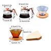 400ml/600ml Coffee Filter Cup Hand Brew Coffee Pot Set Reusable Filter Coffee Machine Funnel Dripper Cake Filter Cup Teapot