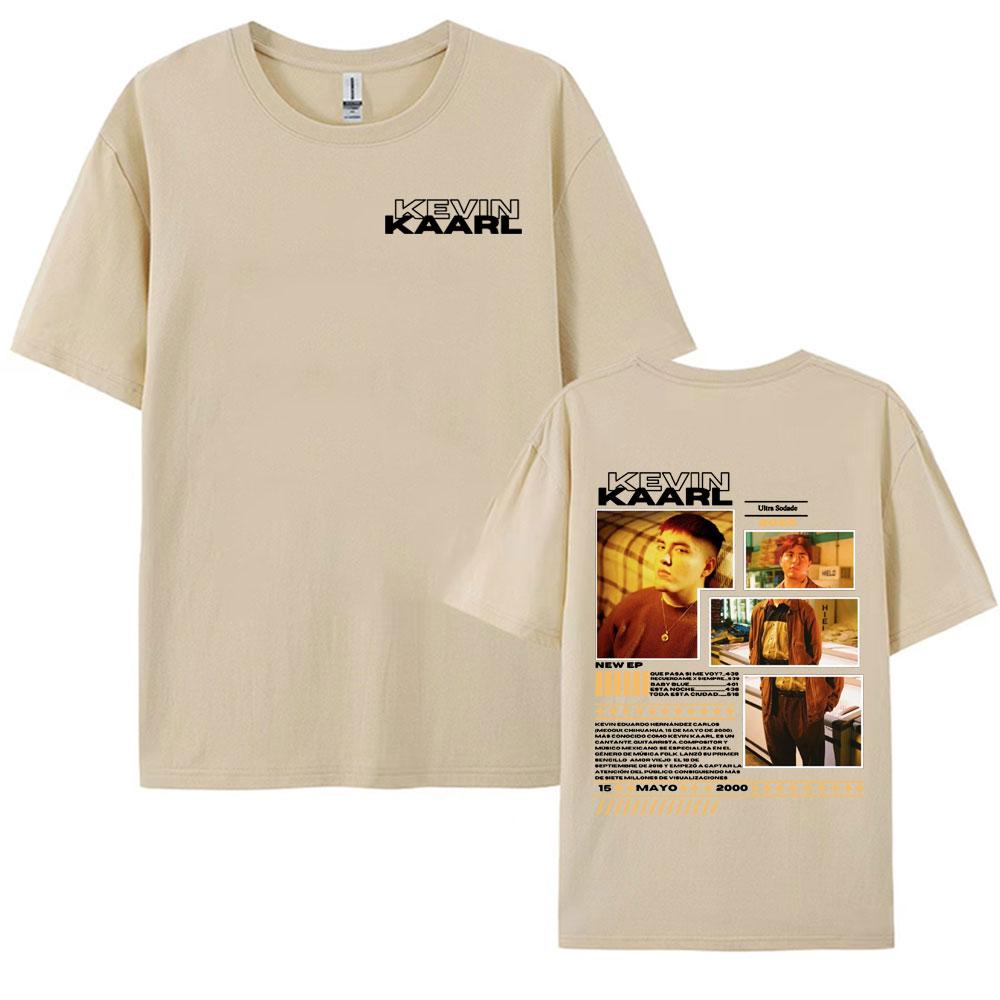 Rapper Kevin Kaarl Ultra Sodade Tour 2025 Cover T Shirt Men Women Fashion Cotton T Shirts Hip Hop Short Sleeve Oversized Tshirt