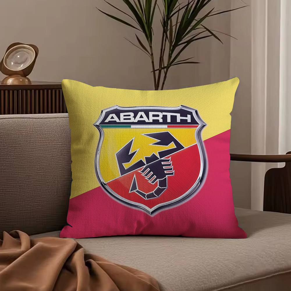 

A-Abarth Scorpion Pillow Case Anti-dustmite Pillowcase Invisible zipper silky short plush Sofa cushion cover 30X30cm