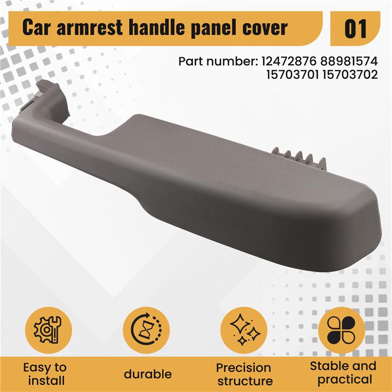 For GMC Yukon Chevy Tahoe 1999-2006 New Front Door Armrest Handle Cover- Part Numbers 12472876 88981574 15703701 15703702
