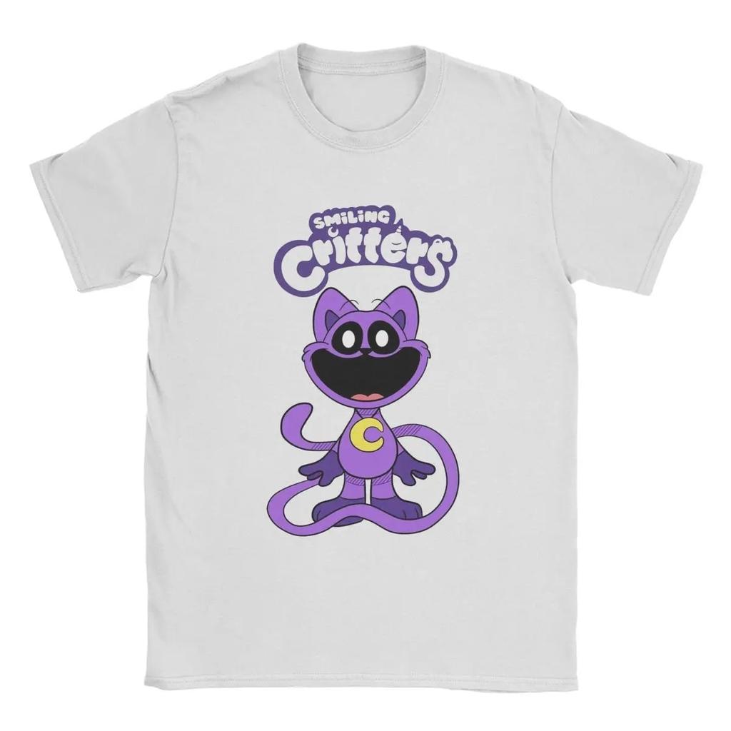 T-shirt per Bambini Uomo Smiling Critters Catnap Dogday Gioco Cartone Animato 100% Cotone Divertente Manica Corta Girocollo Maglietta T-shirt Regalo