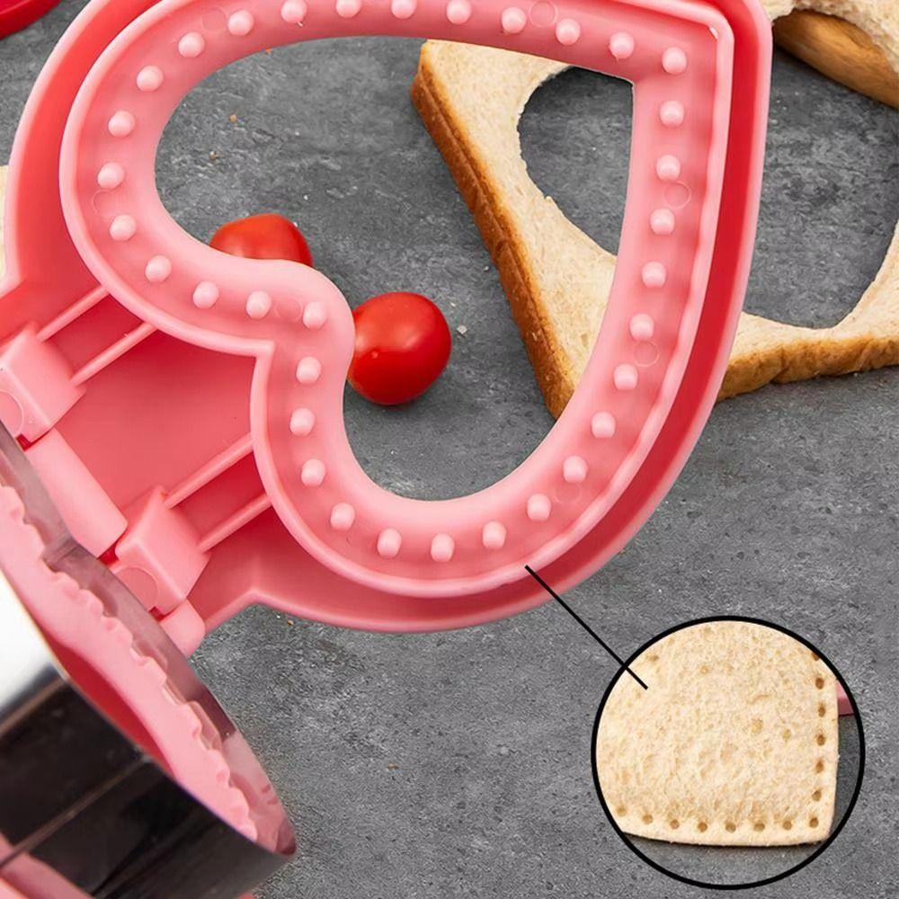 Edelstahl DIY Sandwichausstecher Form Herzförmiger Sandwichmacher für Kinder Mittagessen