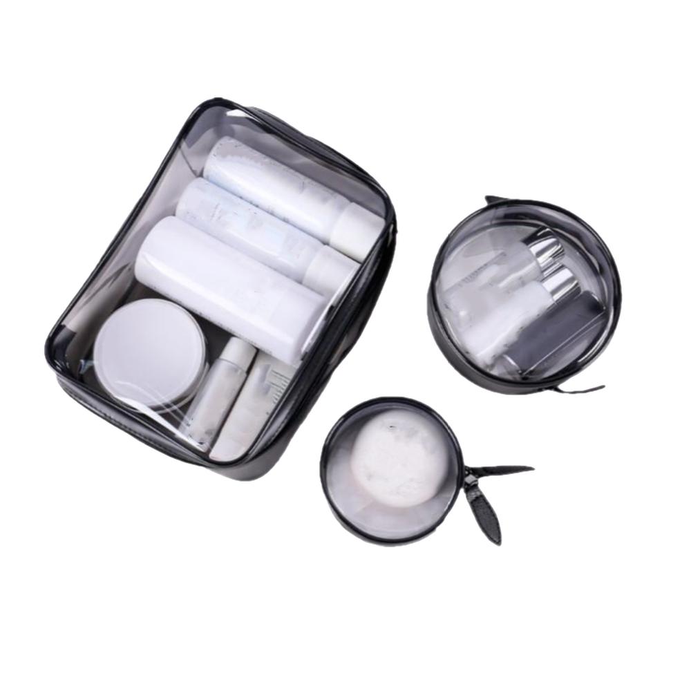 Průhledná kosmetická taška z PVC pro ženy Ekologické cestování Neceser Pouzdro na mytí toaletních potřeb Cestovní taštičky na make-up