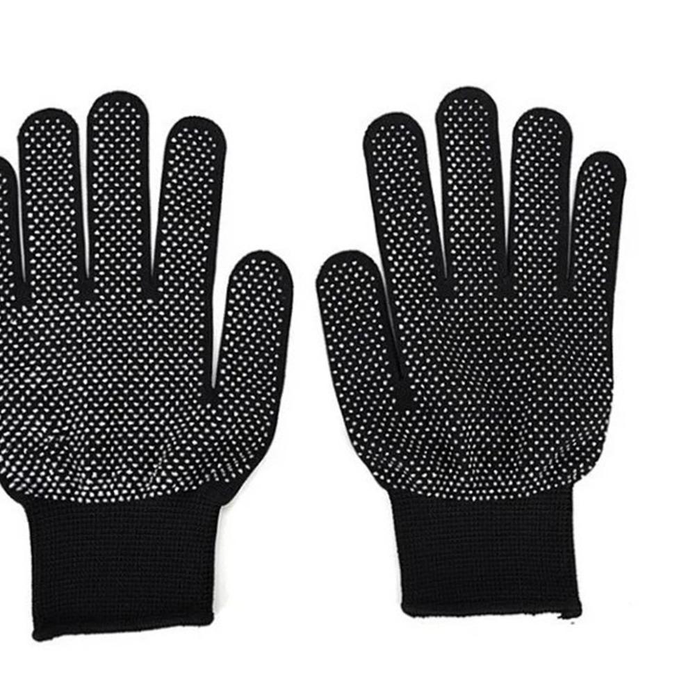 Soft Heat Proof Gloves Non-Slip Curling Iron Gloves Styling Tool Hair Styling Gloves  Salon Use
