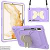For Samsung Tab S7+ S8+ S9 FE+ S10 Plus 12.4 inch SM-X820 SM-X610 X510 X710 Stand Butterfly Tablet Case Shockproof Rugged Cover