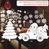 Christmas Window Stickers Merry Christmas Decorations for Home Christmas Wall Sticker Kids Room New Year Decoration