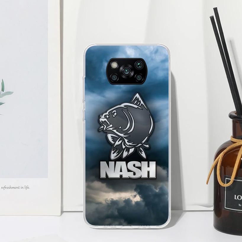 Nash Fishing Art Phone Case For Xiaomi Poco X7 X6 X5 M7 M8 Pro F7 Ultra Redmi 15C 15 13C 13 12C 12 10 10C 10A Art Fundas Poco X7