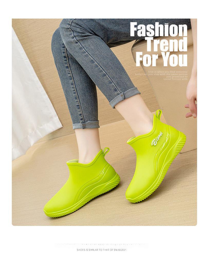 Men's & Women's Waterproof Winter Cotton Rain Boots - Detachable, Warm, All-Season Use