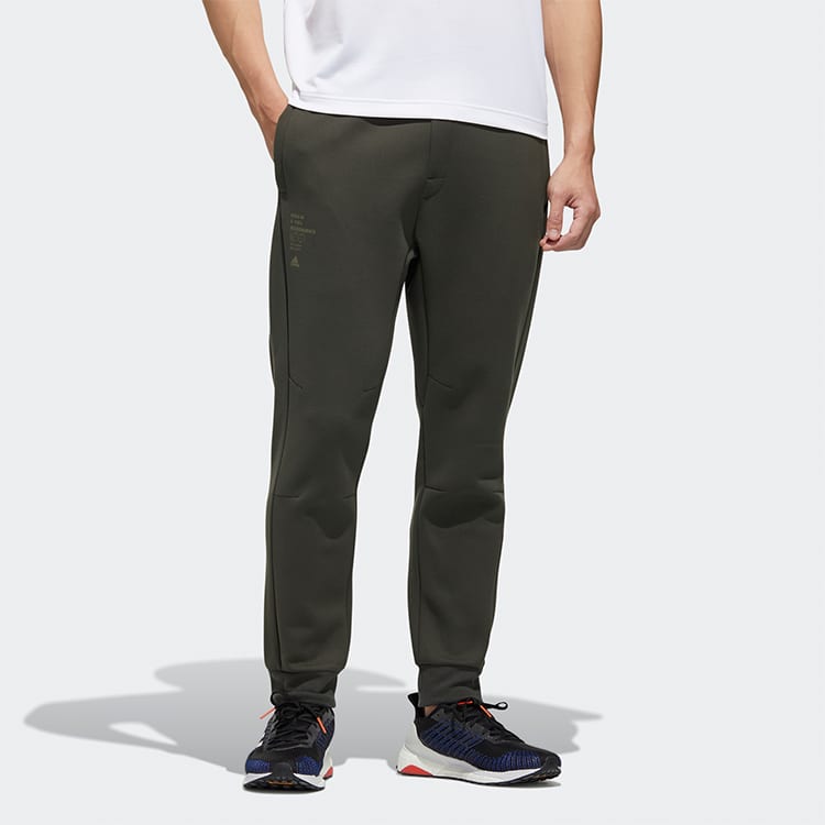 adidas Knitted Sweatpants Men's Army Green Moderate Cuffed Pants GM4415