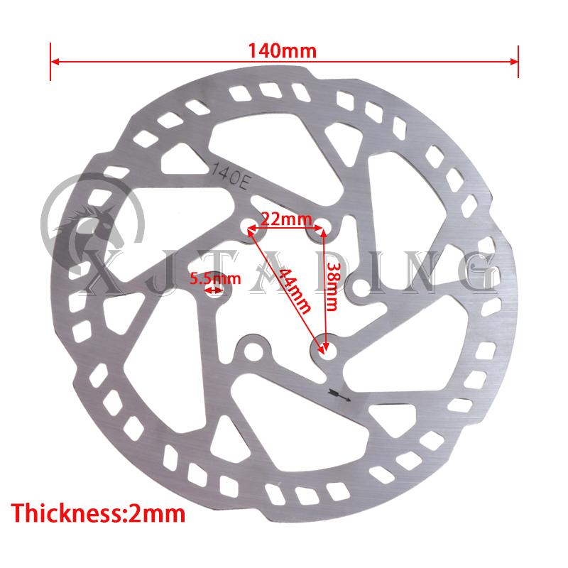 Stainless Steel Brake Rotor 140mm 160mm Centerline Rotor Hydraulic Disc Brake Rotor for MTB Road Bike Electric Scooter Parts 1 pcs 140mm