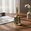 Sonnette décorative en métal avec poignée, style vintage, pour personnes âgées, enseignants, décoration de table,