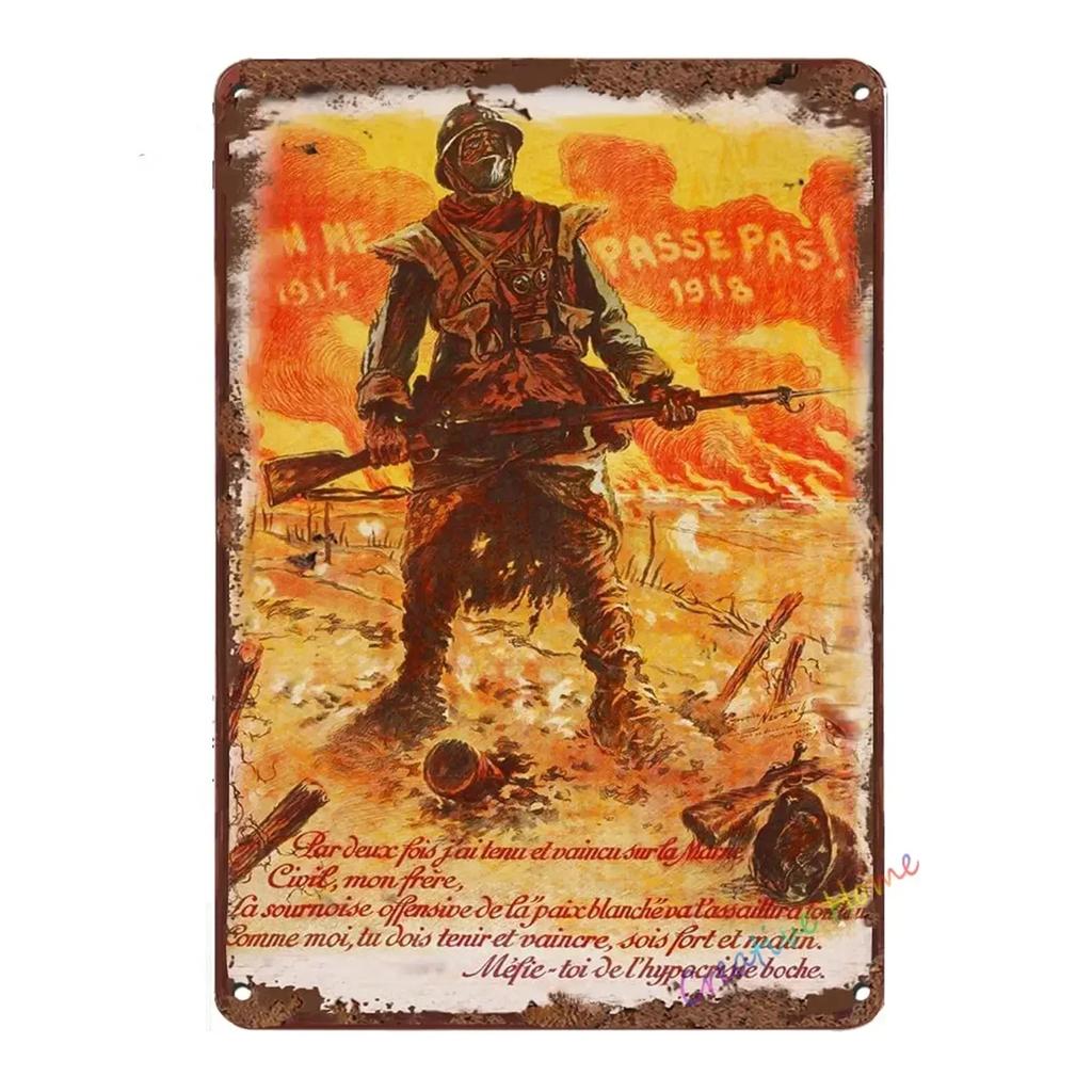 BarCafeVintageArt Keep Quiet Metal Sign-Vintage German Poster, Cave Sign|Great for Decorating Home Bar, Garage, Cafe&Living Room