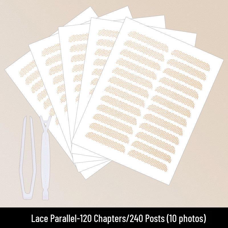 Invisible Water-Activated Lace Eyelid Tape - No Glue, Long-Lasting Fairy Eye Strips