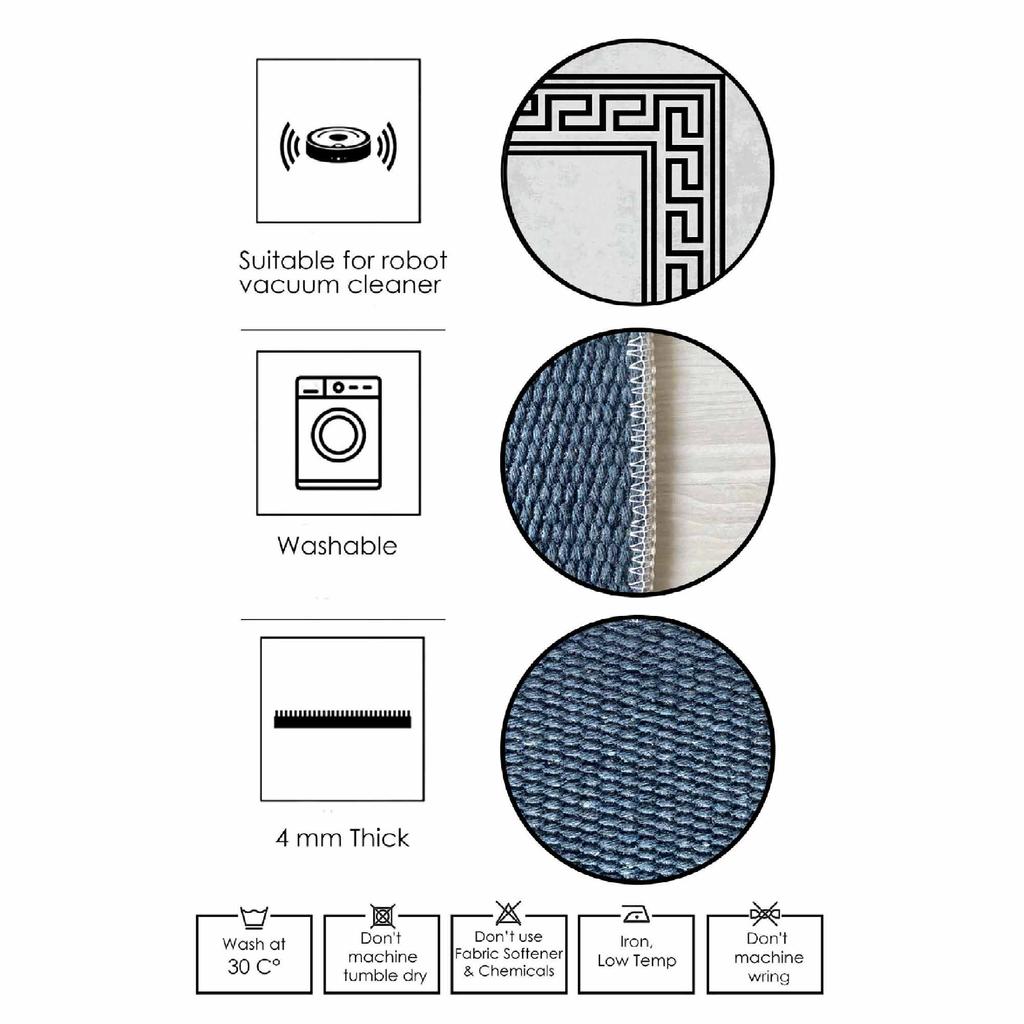 Dekorativní speciální design moderní podlahové koberce se vzorem protiskluzová základna omyvatelná