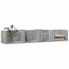 Wall Cabinets 2 pcs Grey Sonoma 99 x 18 x 16.5 cm Particleboard