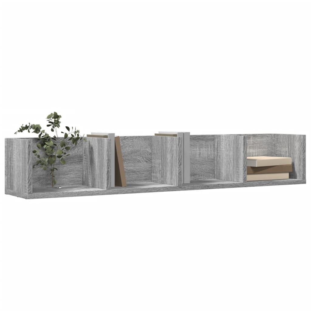 Wall Cabinets 2 pcs Grey Sonoma 99 x 18 x 16.5 cm Particleboard