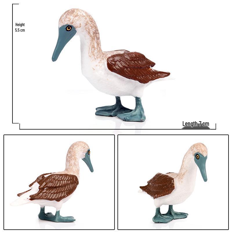 Children's Bird Model Toys: Red-billed Gull, Flamingo, Cormorant, Kingfisher, Blue-footed Booby Ornaments