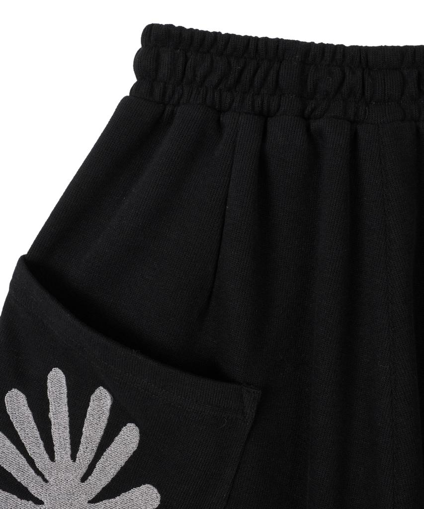 Dandel Dd Symbol Sweat Bermuda Pants (Black)